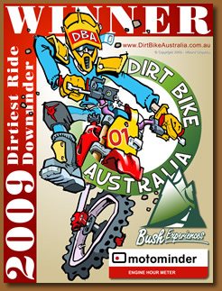 
 2009 Dirtiest Ride Downunder 1st Prize Winner 

