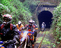 
 2008 St Helens to Strahan Ride 
 Exiting the "Tunnel" railway tunnel 
